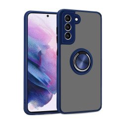 Tuff Slim Armor Hybrid Ring Stand Case for Samsung Galaxy A52 5G (Navy Blue)